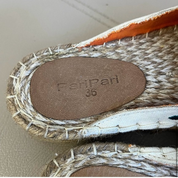 ❣️PariPari Embroidered Slide On Espadrille Clogs❣️ - Picture 5 of 9